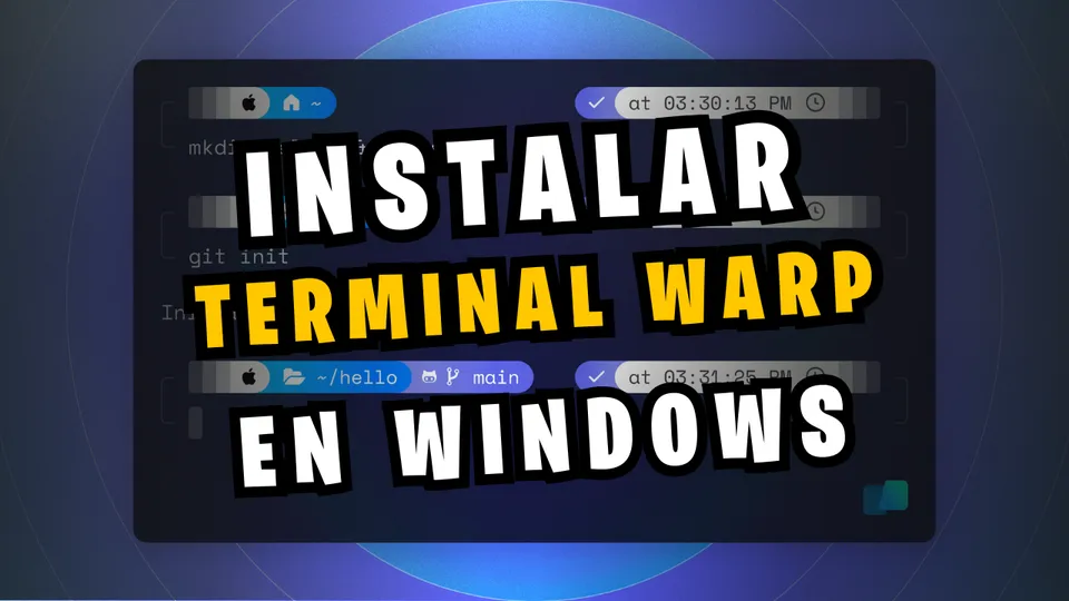 Warp terminal con inteligencia artificial en Windows 11